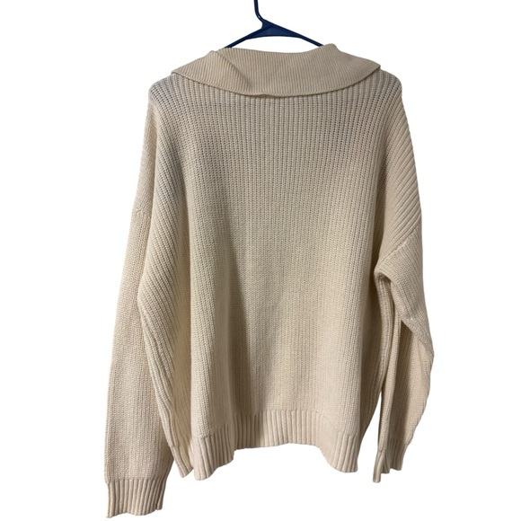 Joseph A VTG Colorful Crochet Accent Knit Cottagecore Granny Sweater XL - Picture 2 of 5